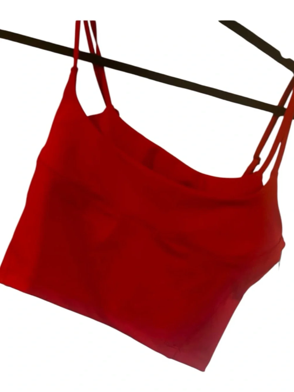 NWT Alo Yoga airloft street goddess bra tank CLASSIC RED Size M